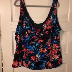 Swimsuits For All 34W Floral Tankini Top